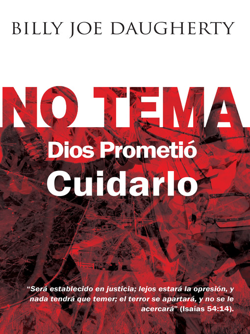 Title details for No tema Dios prometio cuidarlo by Billy Joe Daugherty - Available